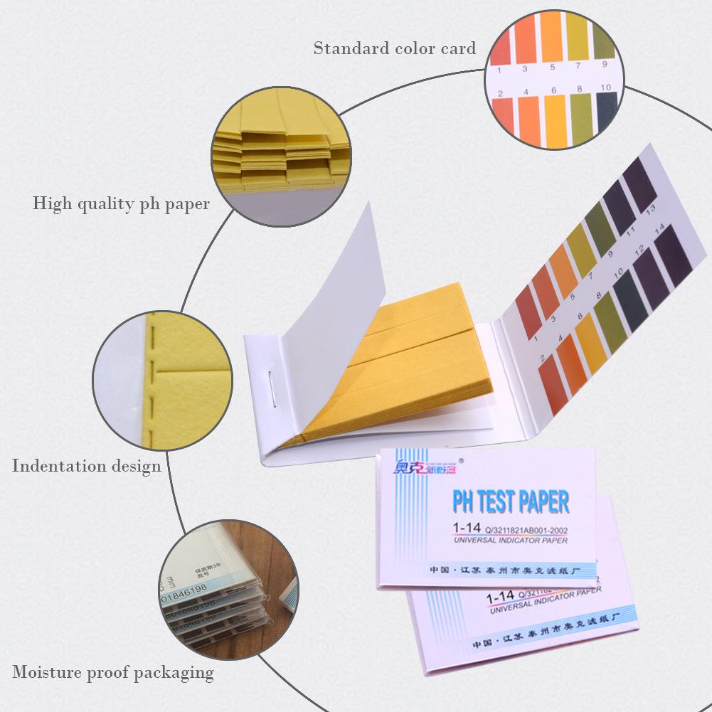 80Pcs/Pack Litmus Paper Strips PH 1-14 Test Paper