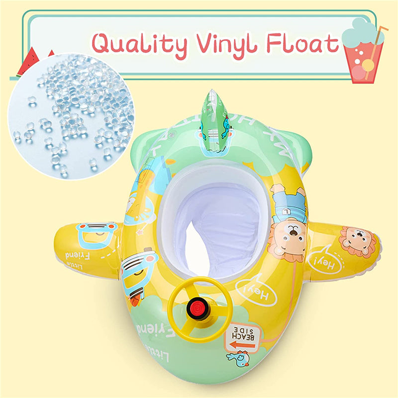 Swimming Float Baby Inflatable Floater with Steering Wheel and Horn