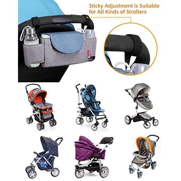 Buggy Baby Pram Organizer Bottle Holder Universal Stroller Bag