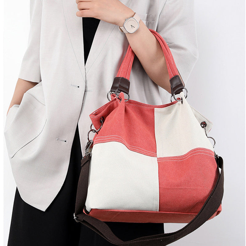 Fashion Shoulder Crossbody Messenger Canvas Cloth Handbag Convertible Bag