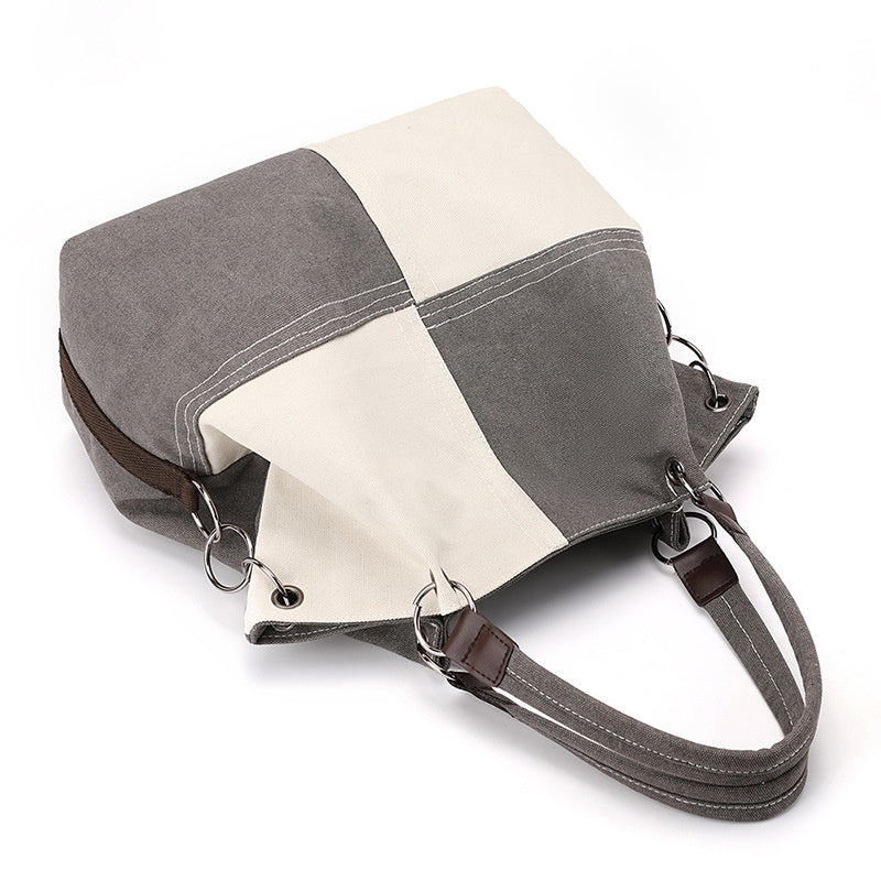 Fashion Shoulder Crossbody Messenger Canvas Cloth Handbag Convertible Bag