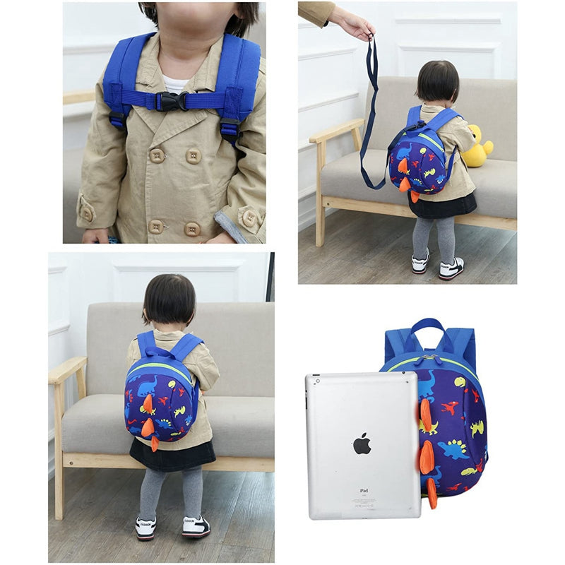 Cartoon Child Dinosaur Safety Anti-Lost Harness Strap Kids Bag Backpack