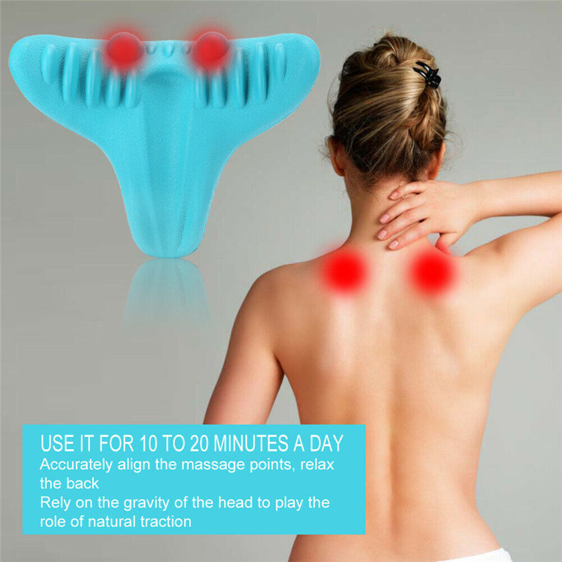 Cervical Vertebra Massage PU Pillow Muscle Pain Relief Shoulder Neck Massager