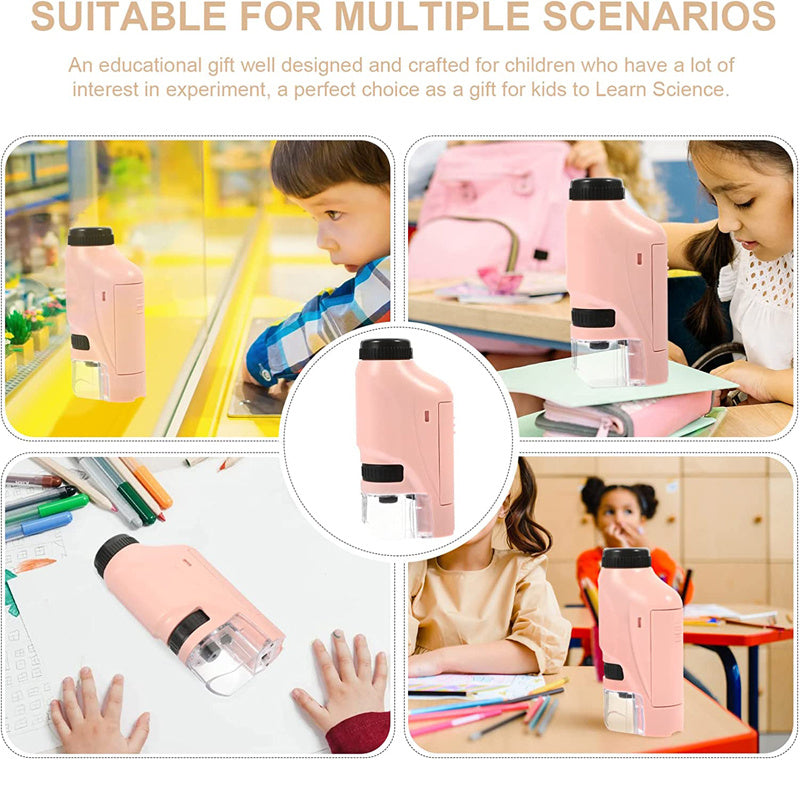 Children's Portable Microscope Toy Scientific Experiment Equipment Set