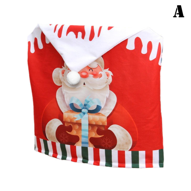 Christmas Chair Cover Slipcover Stretchable Protector Party Xmas Decor