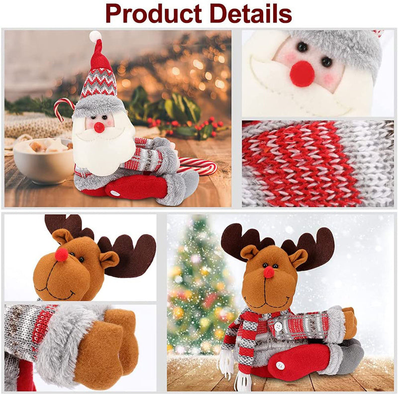 Adorable 3D Christmas Curtain Tiebacks – Santa, Snowman, Elk Designs Buckle Holdbacks