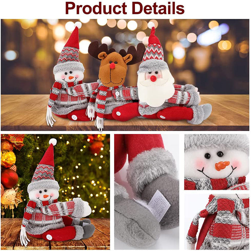 Adorable 3D Christmas Curtain Tiebacks – Santa, Snowman, Elk Designs Buckle Holdbacks