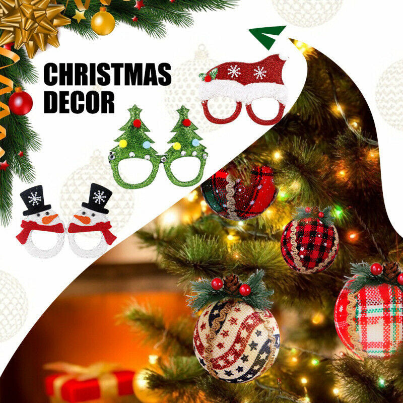 Christmas Glasses Novelty Xmas Sunglasses Fancy Eyeglasses Dress Party Decor