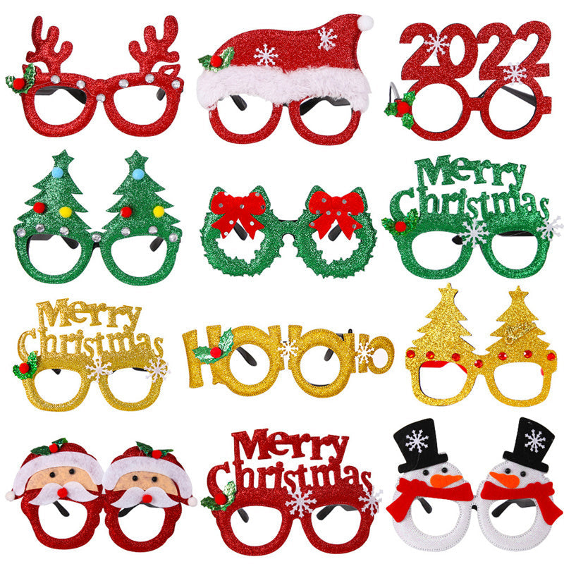 Christmas Glasses Novelty Xmas Sunglasses Fancy Eyeglasses Dress Party Decor