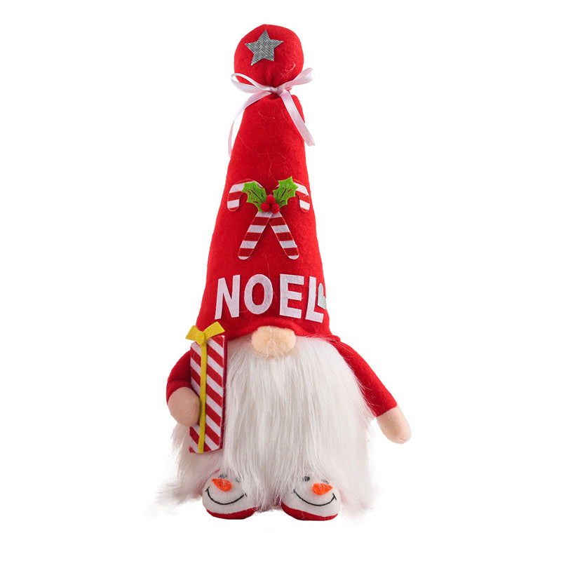 Christmas Gnomes Ornaments Glowing Luminous Plush Santa Dolls