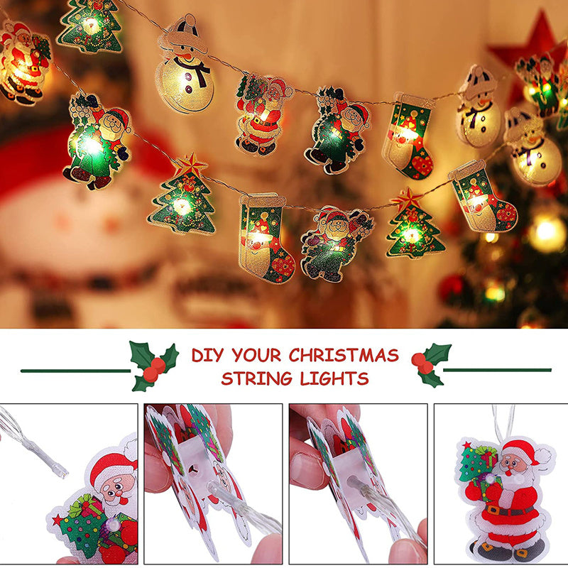 Christmas Lights Battery Operated Decorations String Light Remote Control