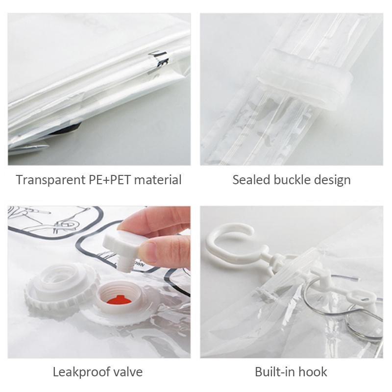 2pcs Closet Hanging Organizer Vacuum Bag