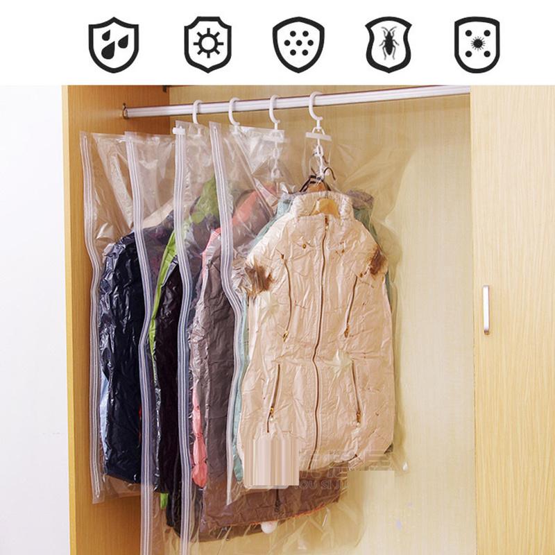 2pcs Closet Hanging Organizer Vacuum Bag