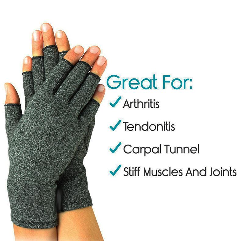 Compression Fingerless Gloves Provide Arthritic Hand Joint Pain Relief