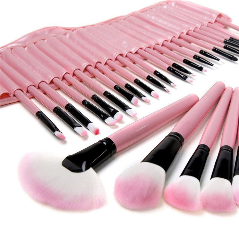 32pcs Cosmetic Makeup Premium Synthetic Brushes Set with Bag