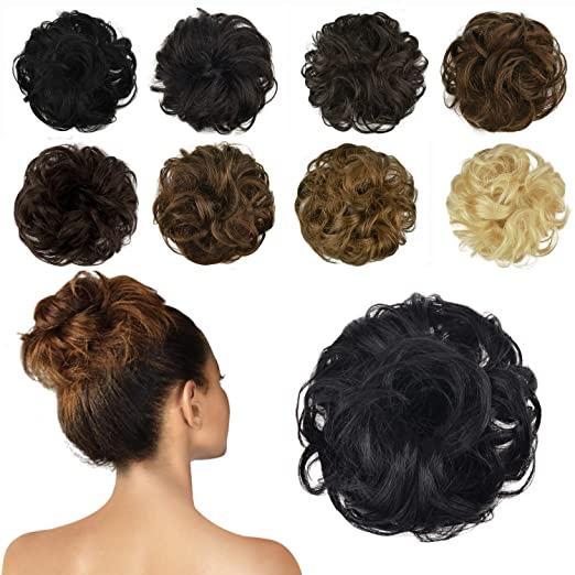 Curly Messy Bun Scrunchie Hair Extensions