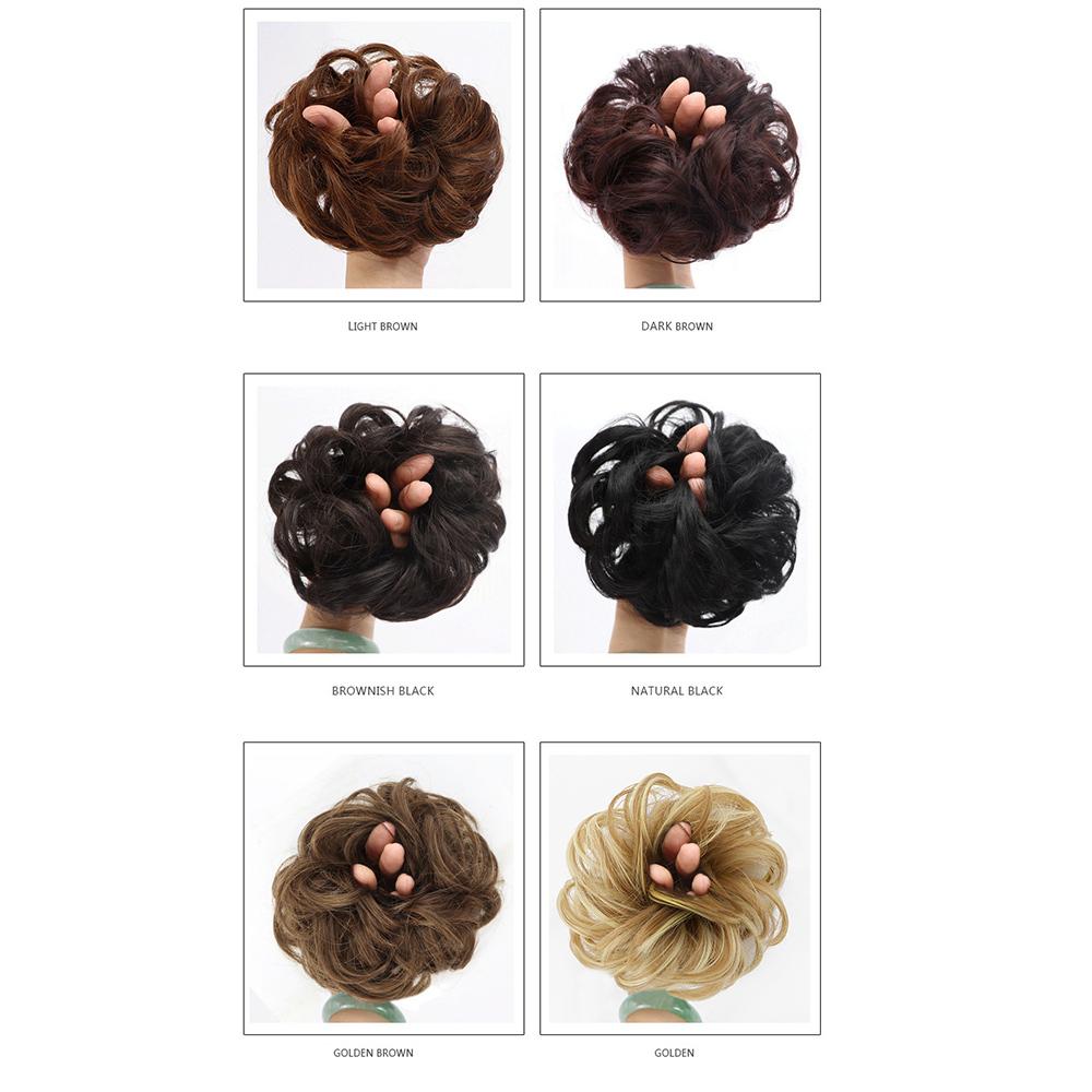 Curly Messy Bun Scrunchie Hair Extensions