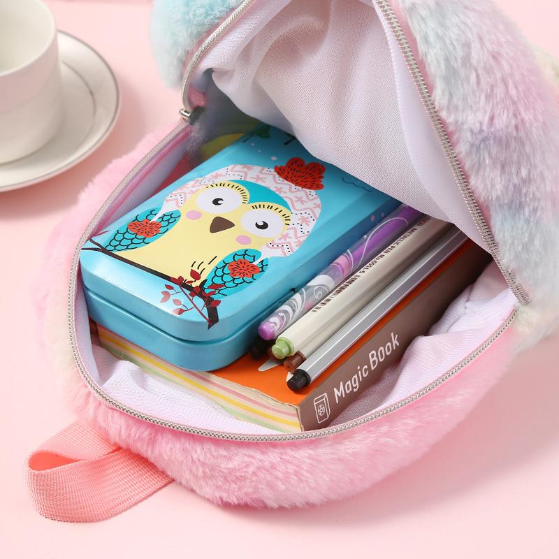 Cute Unicorn Plush Backpack Children's School Bags