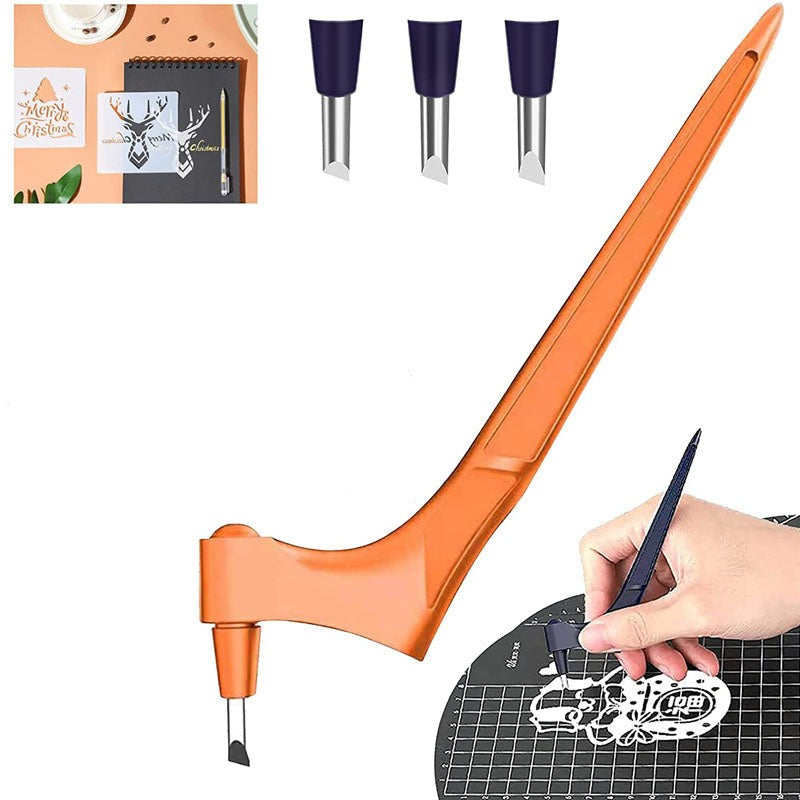DIY Craft Cutting Tools Wood Carving Cutting Pen Art Craft Cutting Craft  Tool with 360 Steel