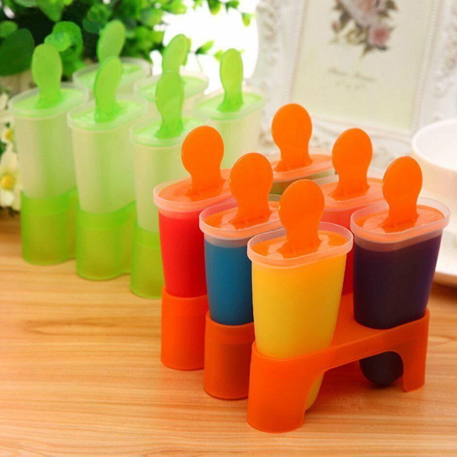 6-Grid DIY Ice Cream Mould Mold Popsicle Box