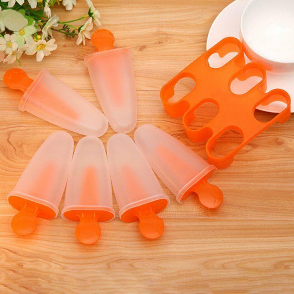 6-Grid DIY Ice Cream Mould Mold Popsicle Box