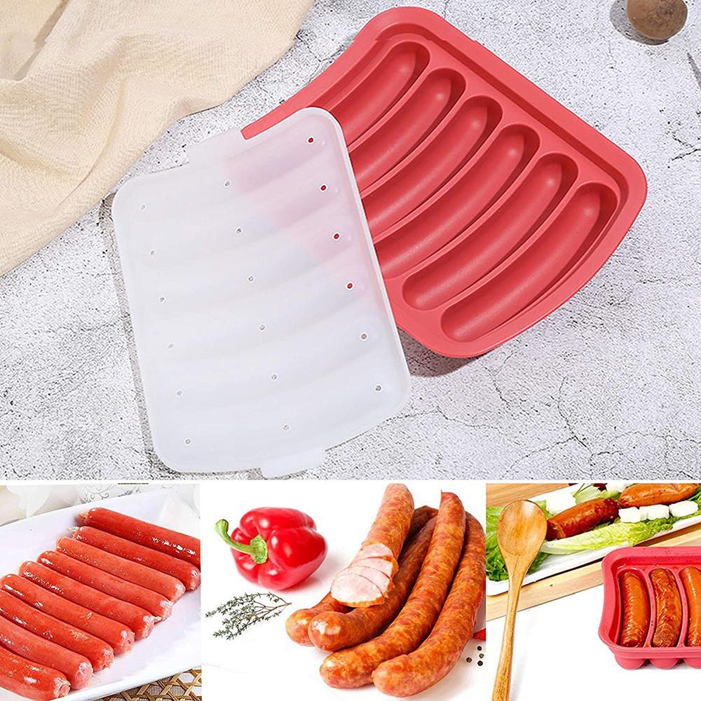 DIY Sausage Making Mold Silicone Burger Hot Dog Kitchen Maker Mould