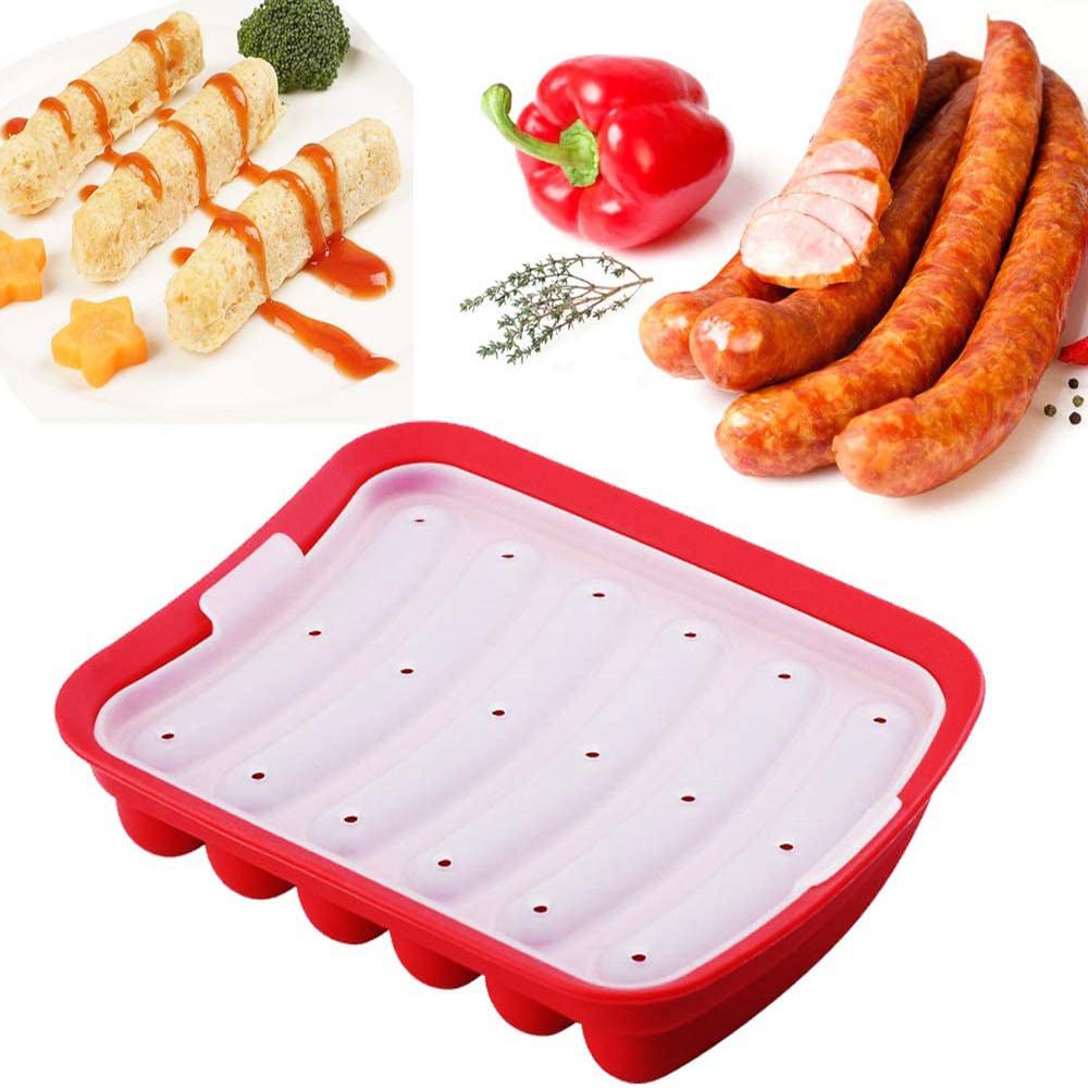 DIY Sausage Making Mold Silicone Burger Hot Dog Kitchen Maker Mould