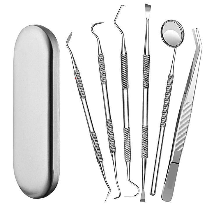 6pcs/set Dental Hygiene Examinations Kits Teeth Cleaning Tools