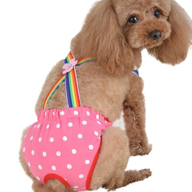 Dog Sanitary Pants Diaper Menstrual Suspender Underwear Pant