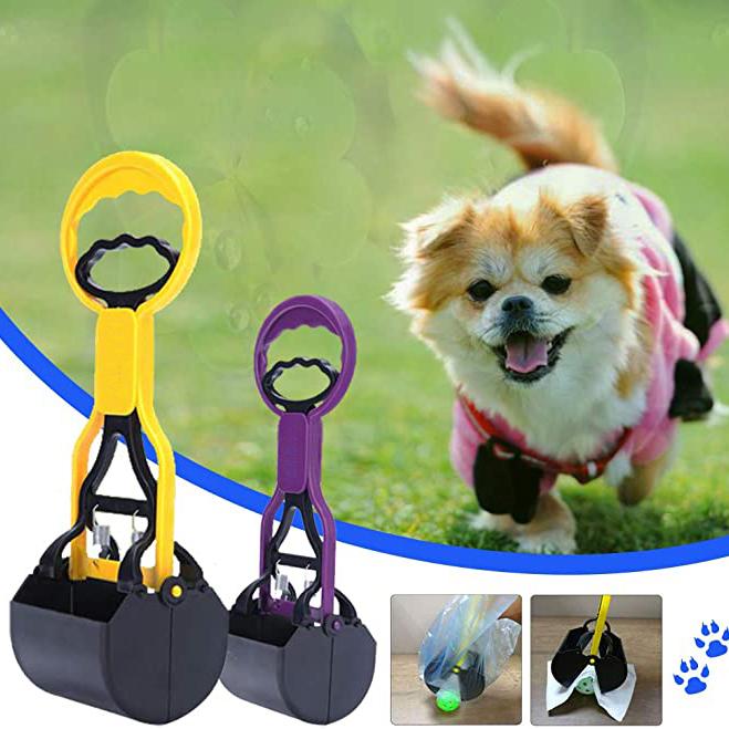 Dog Cat Pooper Scooper Pickup Clip Cleaning Shovel Tool