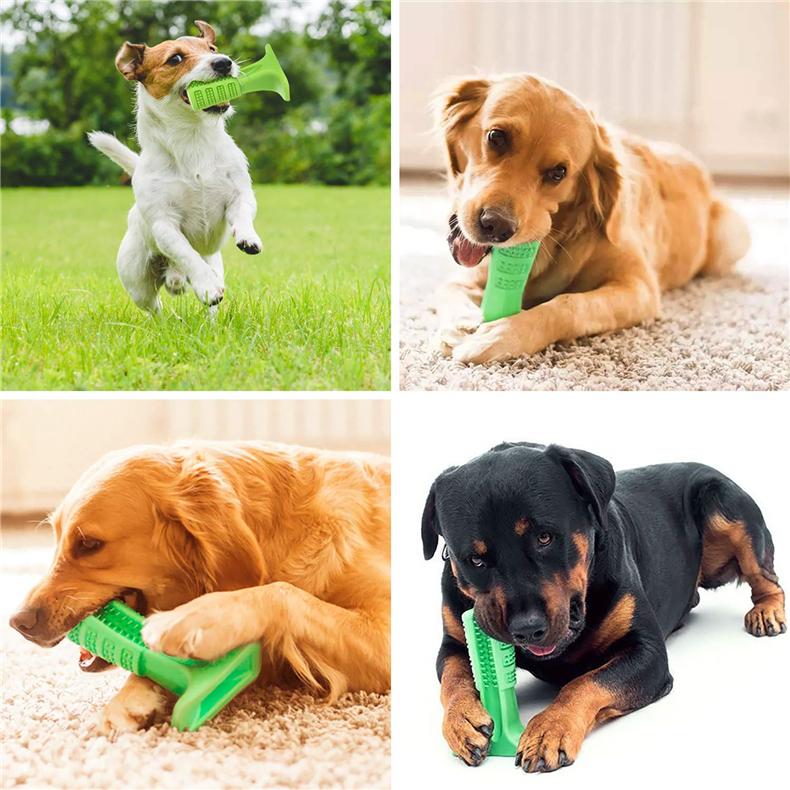 Dog Toothbrush Stick Chew Toys Dental Cleaning Massager