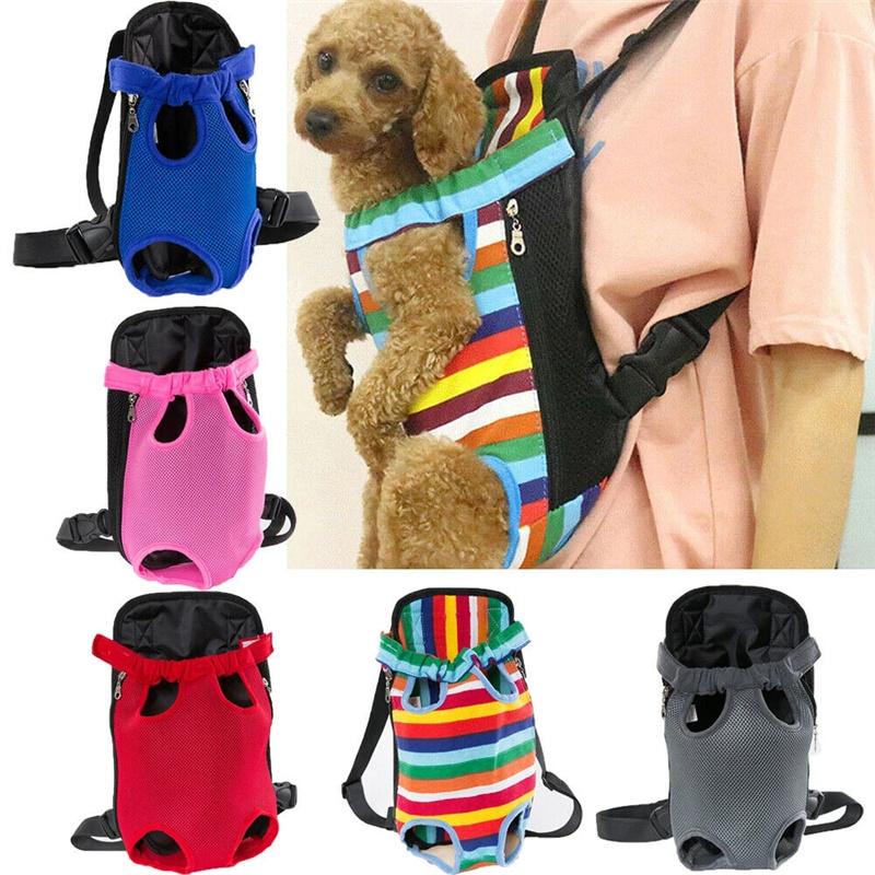 Durable Pet Dog Backpack Front Pack Chest Tote Carrier Net Bag