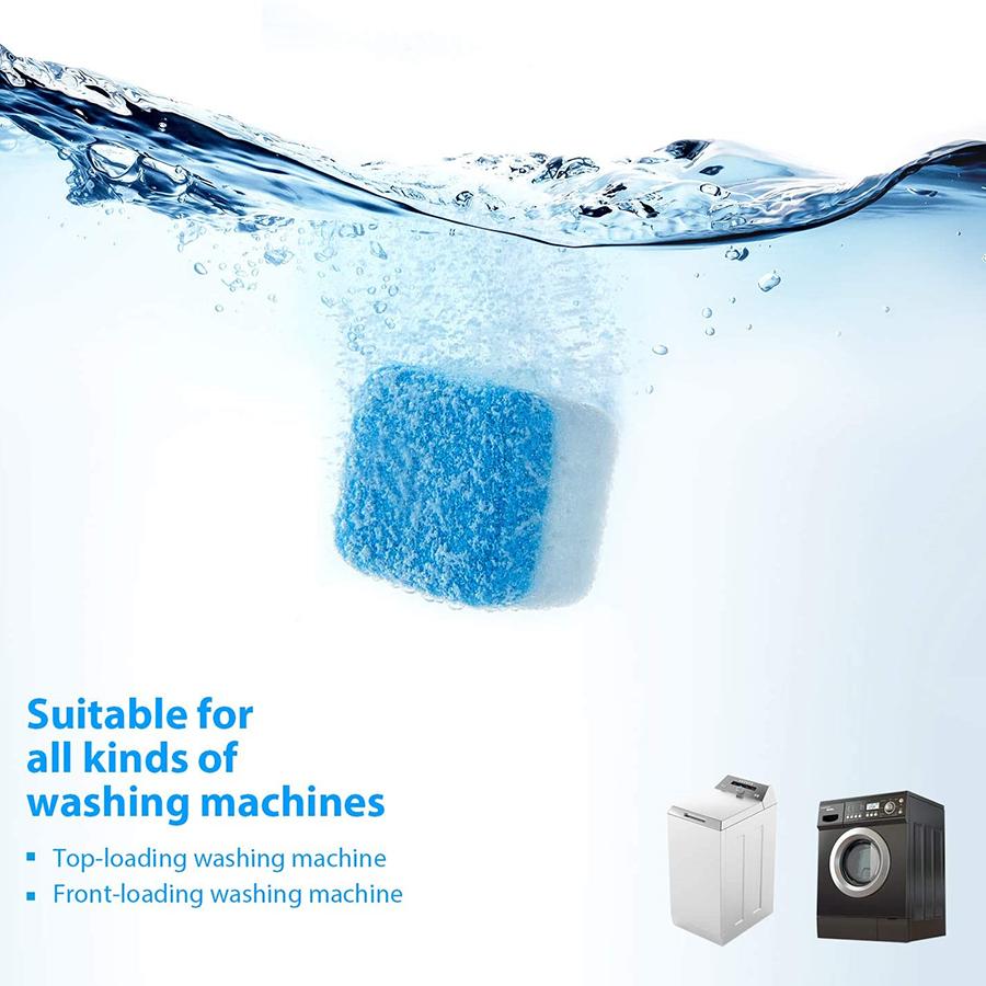 20pcs Effervescent Tablet Washing Machine Cleaner Kills 99% Germs