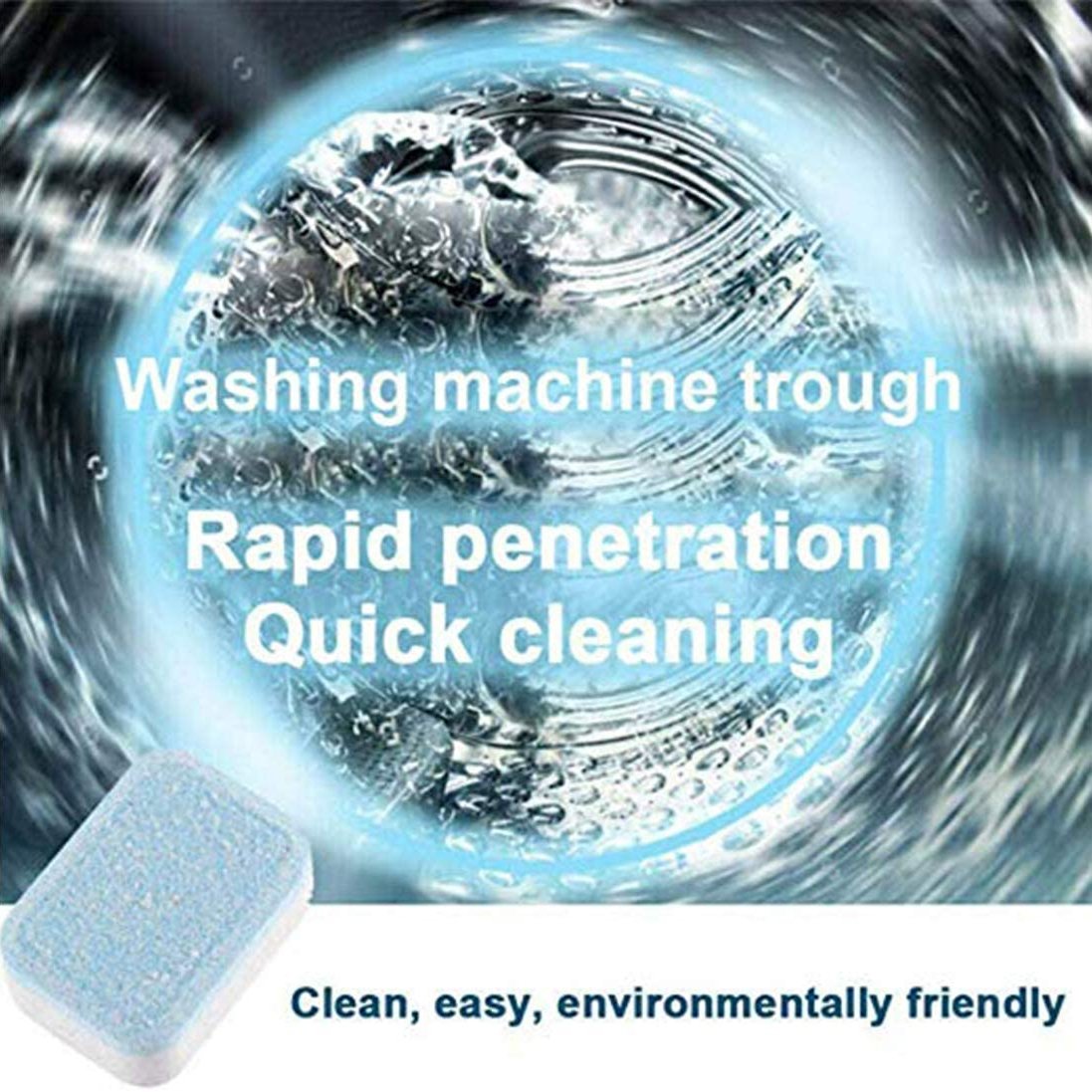 20pcs Effervescent Tablet Washing Machine Cleaner Kills 99% Germs