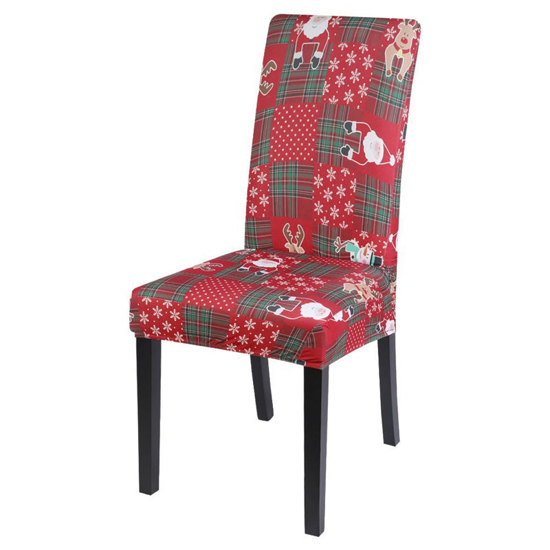 Christmas Elastic Dining Room Seat Chair Cover