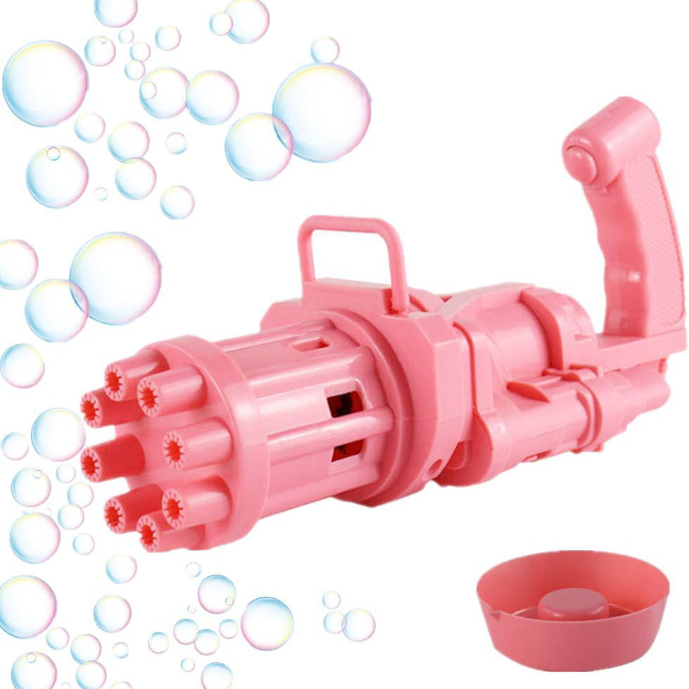 Automatic Gatling Bubble Gun Bubble Maker Machine for Kids Outdoor