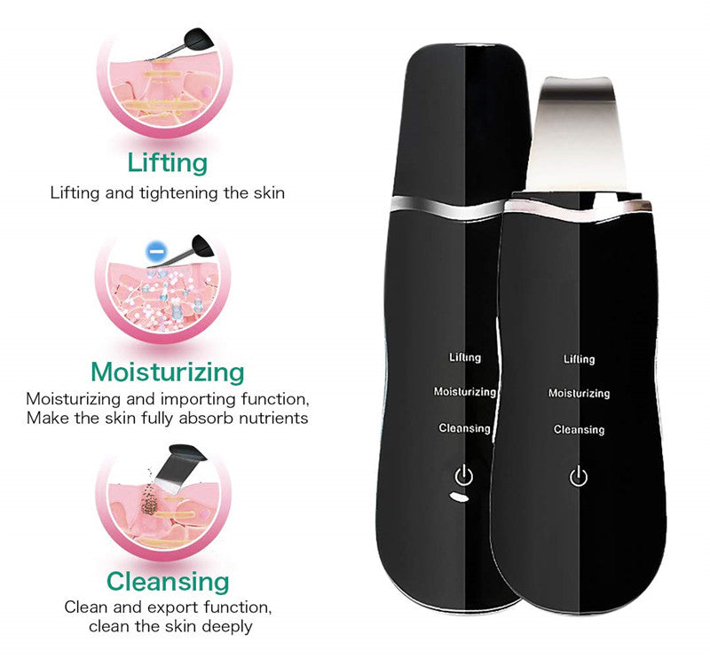 Electronial Ultrasonic Skin Scrubber Facial Pores Remover