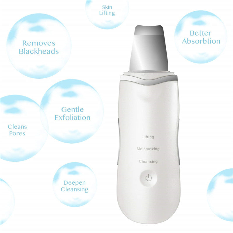 Electronial Ultrasonic Skin Scrubber Facial Pores Remover