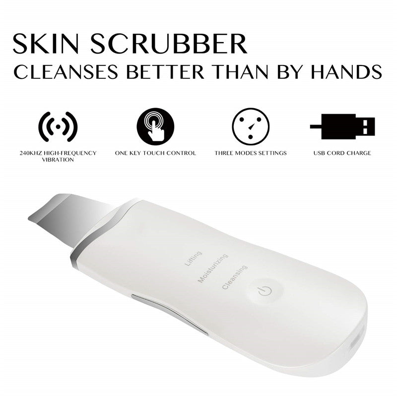 Electronial Ultrasonic Skin Scrubber Facial Pores Remover