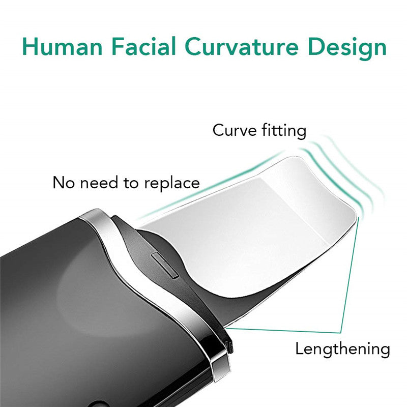 Electronial Ultrasonic Skin Scrubber Facial Pores Remover