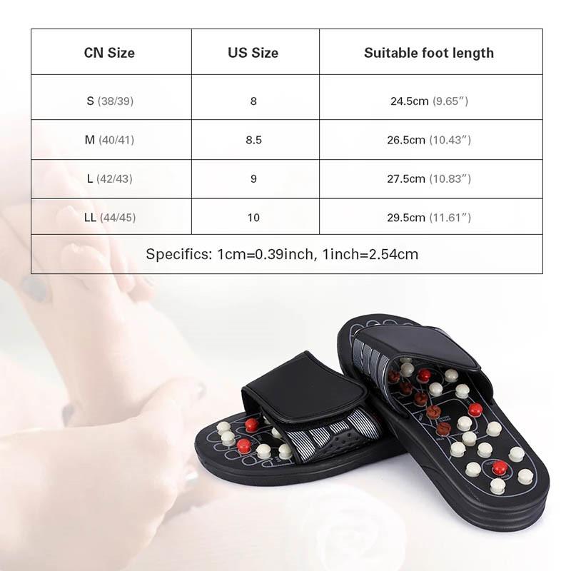 Feet Massage Slippers Foot Reflexology Acupuncture Therapy Massager