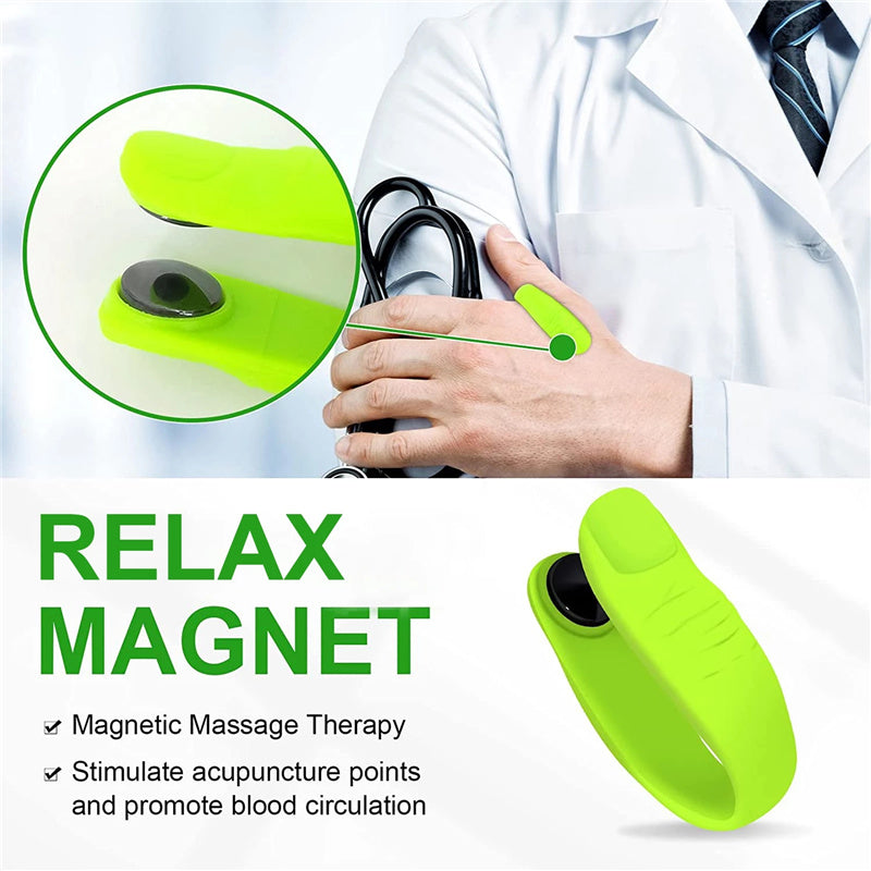 Finger Joint Hand Wearable Acupressure Massager Headache Tension Relief Relieving
