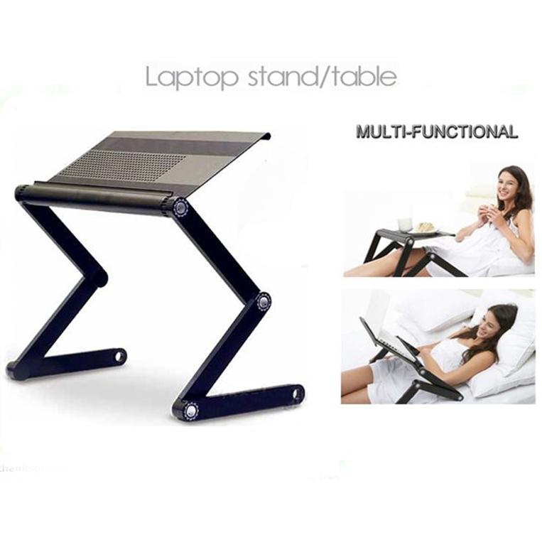 Folding Laptop Desk Stand Table Adjuable Angle and Height – Wise Living NZ