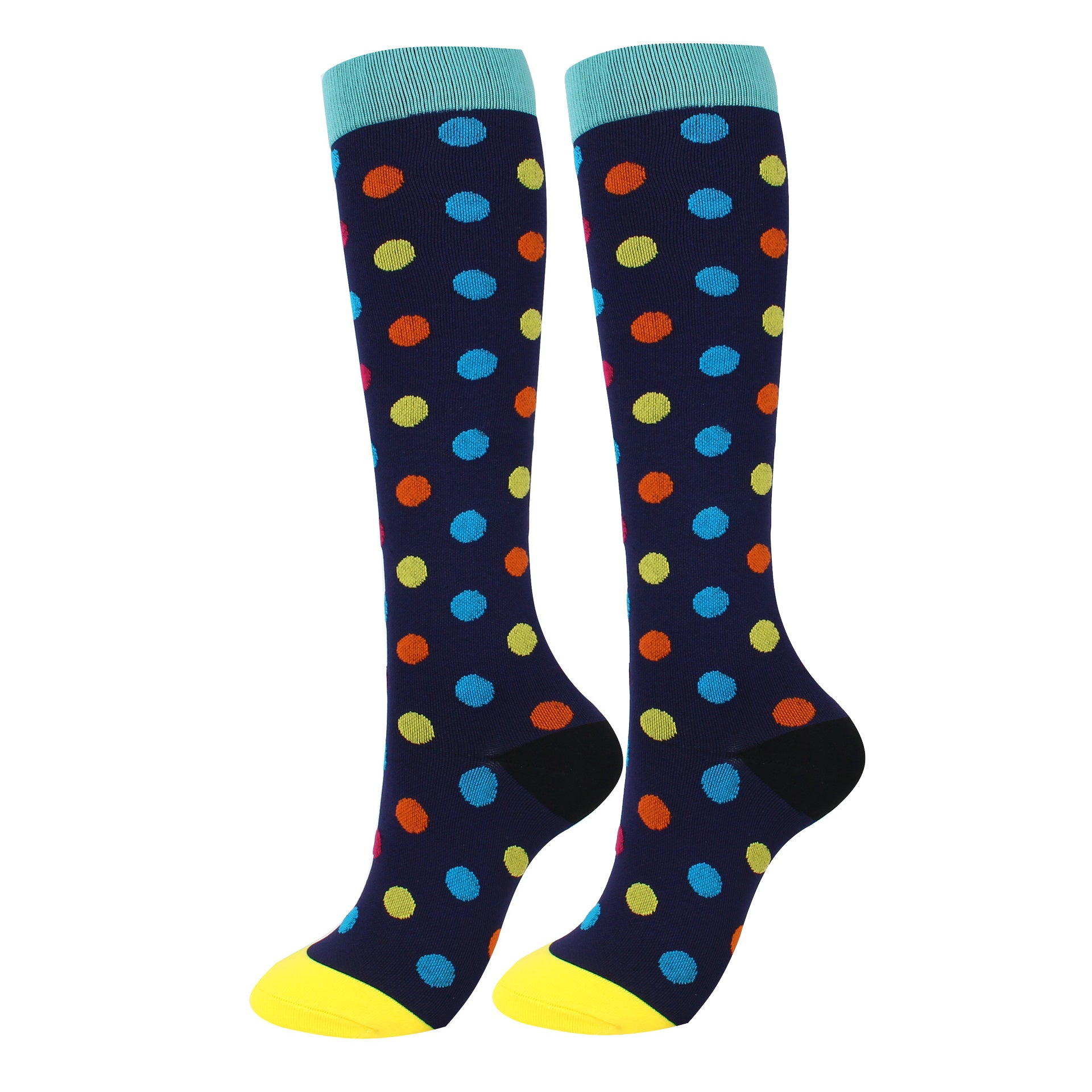 Knee-High Compression Socks Sports Nylon Stockings for Women & Men
