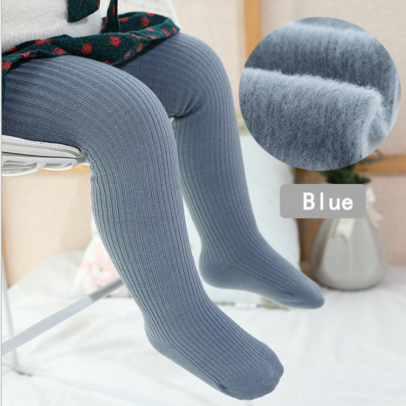 Children's Girls Thick Solid Color Legging Fashion Warm Fall Pantyhose Pants