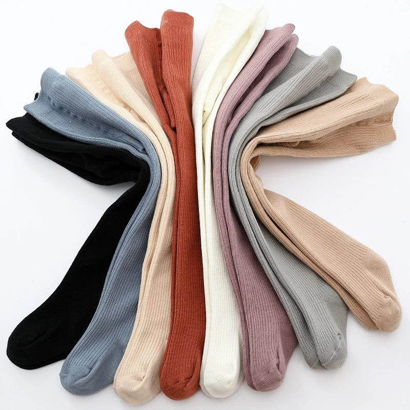 Children's Girls Thick Solid Color Legging Fashion Warm Fall Pantyhose Pants