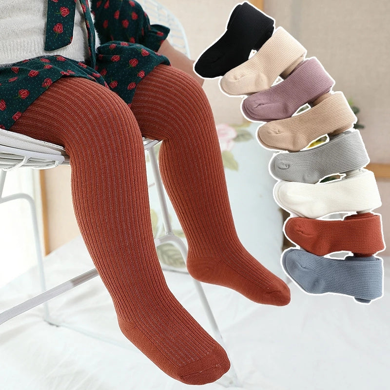 Children's Girls Thick Solid Color Legging Fashion Warm Fall Pantyhose Pants