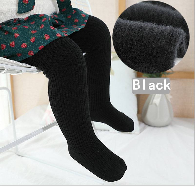 Children's Girls Thick Solid Color Legging Fashion Warm Fall Pantyhose Pants