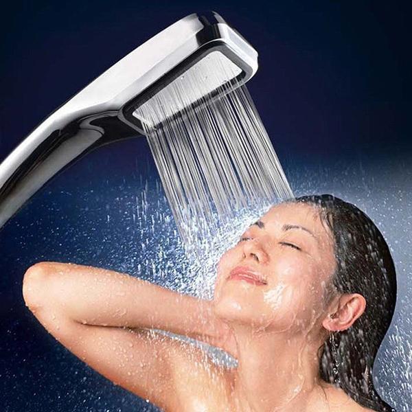 High Pressure Rainfall Shower Head Water-Saving 300-Hole Handheld Shower