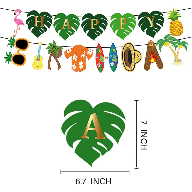 Hawaiian Luau Aloha Tropical Beach Party Birthday Decorations